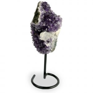 URUGUAYAN AMETHYST ON METAL BASE
