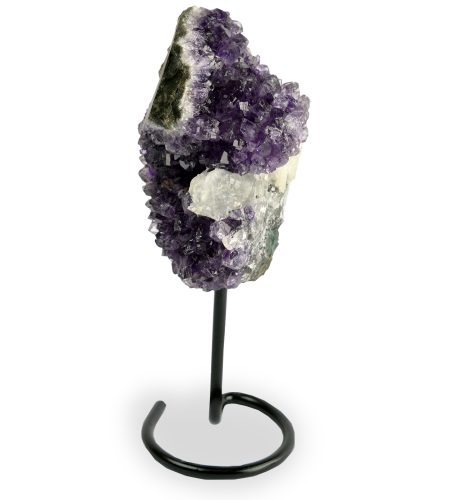 URUGUAYAN AMETHYST ON METAL BASE