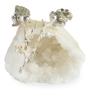 GEODE WITH PYRITE BRANCH