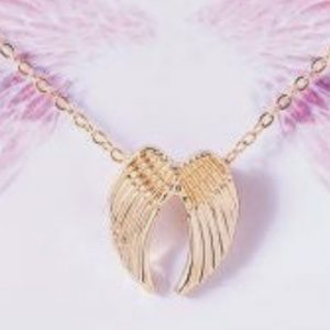 Angel Wings Drop Necklace